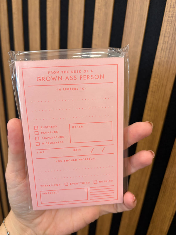 Grown-Ass Perso Memo Pad
