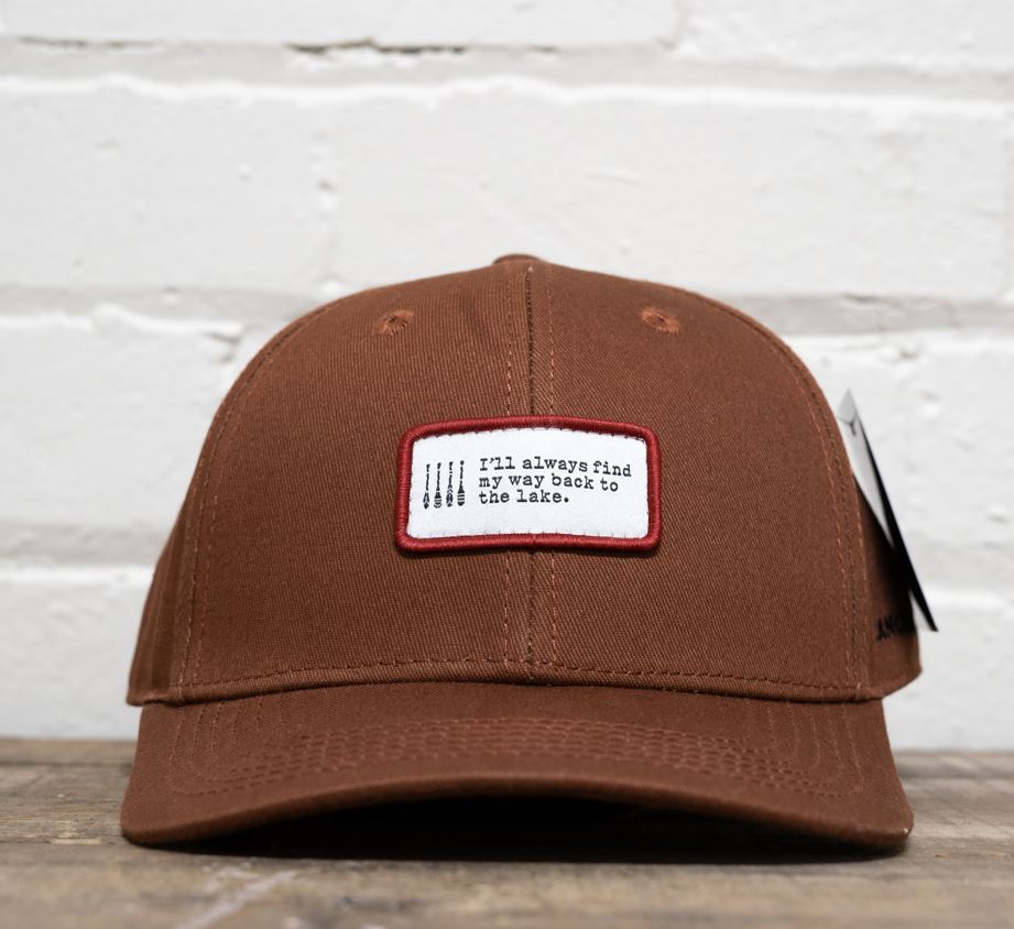 Adult Rust SnapBack hat - Curved brim – Canoe and Lake